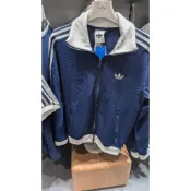 南🔥2026 2月 ADIDAS 運動外套 立領 PK布 柔軟布料 修身 復古 男款 藍白 KE3526