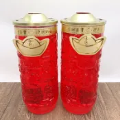 特大雙龍燈果凍蠟燭 / 雙龍燈/ 龍柱蠟燭 / 1箱3對/果凍蠟燭/點光明/光明燈/品質好/量大（歡迎聊聊）微笑最好