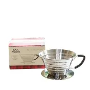 【Kalita】wave 蛋糕型 不鏽鋼濾杯 185 S版(波浪濾杯 咖啡濾杯 器材 日本製)