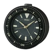 大高雄鐘錶城 seiko SK037 精工鐘 (QHE184A) 黑水鬼滑動式鬧鐘 / 9.5*4.5cm｜樂天領券現折★全館特惠中★指定刷卡回饋10%