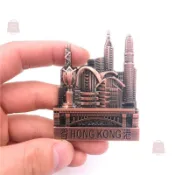 💞桃園出貨💞 香港開酒器冰箱磁鐵旅遊紀念品冰箱磁貼旅行收藏廚房aimants Frigo 2025裝飾