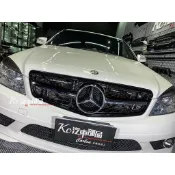 Kc汽車部品 BENZ 賓士 W204 C204 S204 [C63] [黑框電鍍] 一線星 水箱罩 C250 C300