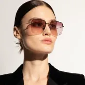 【YSL】方形金屬抗UV太陽眼鏡(SL312M-011)