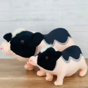麝香豬娃娃 麝香豬🐷玩偶 麝香豬娃娃 可愛豬玩偶 山豬 小豬 豬娃娃 抱枕 生日禮物 交換禮物