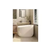 (店+)小戶型家用浴缸深泡迷你高靠背可拆卸坐板亞克力獨立日式浴缸