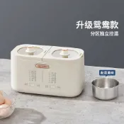 煮蛋器 蒸蛋器 煮蛋機 蒸蛋機 煮溫泉蛋 早餐機 雙槽蒸煮機 110V小型雞蛋羹 雙膽鴛鴦煮蛋器 六種模式