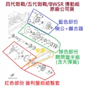 山葉 原廠 4代 5代 勁戰 新勁戰 四代 BWSR 普利盤組 離合器 傳動前組 傳動後組 整套傳動 開閉盤 碗公 整組