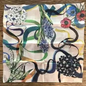 Dancing Flower 絲巾_50cm_ChristalART