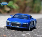 阿莎力 Welly 威利 奧迪 AUDI R8 正版授權 1：36 1/36   合金車 模型車 迴力車G03
