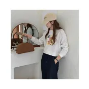 (店+)CHILL現貨 湯姆貓短版大學Tee 女生上衣 衛衣 圓領上衣 oversize 長袖上衣 短版上衣 寬鬆上衣 預購