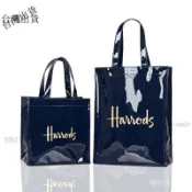 多巴胺衣櫥🔥現.貨 Harrods PVC手提袋 新圖案 英倫名品 哈洛德 皇冠字母 手提包 PVC 高品質時尚購物袋