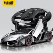 【台灣發貨】遙控車玩具 勾勾手玩具車 可充電漂移 重力感應 仿真大方嚮盤一鍵開門