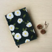 【一期一會】山茶花 手作可調式書衣 A5 25K B6 32K A6 50K 手帳 手札 書衣 書套 布書衣 媽媽手冊