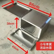 特惠🔍 夜市擺攤神器折疊不銹鋼出攤箱兩輪電動車擺攤箱不銹鋼擺攤箱烤腸 沐沐精品