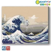 (店+)【Manto】神奈川沖浪裏-台灣製DIY數字油畫-經典美術館系列|大尺寸更好畫