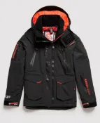 DryDog 跩狗嚴選 跩狗嚴選 出清 極度乾燥 Superdry 男款 Rescue Snow 滑雪 防風 防水 風衣 雪衣 外套 多功能口袋 滑雪夾克 瑪瑙黑 黑紅