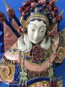 石灣陶穆桂英擺飾  梁志標