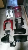 達成拍賣 CUXI QC 一代 全車殼 面板 側蓋 土除 碼表殼 改裝排氣管 碼錶 配線 CDI 油箱 椅子 車台 均有