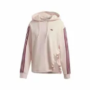 (店+)【adidas 愛迪達】Adidas 愛迪達三葉草 荷葉邊連帽上衣 帽T FU3871