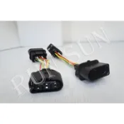 ●○RUN SUN 車燈,車材○● 全新福斯 GOLF 6 高配(HID)轉低配(鹵素) 大燈 轉接線 2條 只對應線組