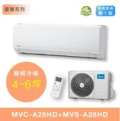 【台南家電館】Midea美的4-6坪豪華變頻冷暖冷氣一對一 壁掛型《MVC-A28HD+MVS-A28HD》