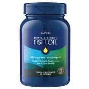 全館滿千免運再折20 GNC 三效魚油 TRIPLE STRENGTH FISH OIL 一般型/迷你(mini)型