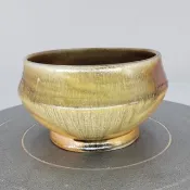 手拉坏陶土柴燒抹茶碗