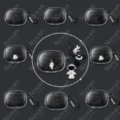 小米 Buds 3T Pro 藍牙耳機套 透明軟殼 適用 Xiaomi Buds 3T Pro 保護套 卡通防摔 宇航員