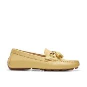 【Clarks】女鞋 Quilto Step 柔軟舒適真皮流蘇莫卡辛鞋 豆豆鞋(CLF78144C)