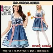 T-萬聖節服裝德國啤酒節連衣裙慕尼黑巴代利亞狂歡女僕舞臺表演服裝