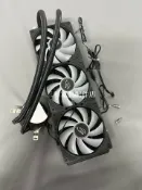 三和電腦配件店 臺式機 360 水冷散熱器 AM5 1700 扣具 7500F 14600KF CPU 兼容 黑色 成色佳 25年耐用