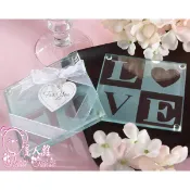◇儷人館◇ 婚禮小物/姐妹禮/浪漫家飾/活動贈禮/禮桌佈置＊LOVE杯墊