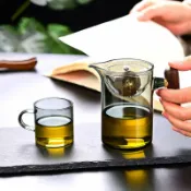 全球選品1館 生活百貨 泡茶壺衝淋杯小青柑專用耐高溫茶水分離公道杯玻璃茶漏過濾分茶