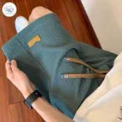 可愛家 台灣出貨🔥2025年夏季新款 冰絲休閒短褲男夏季薄款中學生潮牌潮流速乾運動寬鬆大尺碼5分褲男