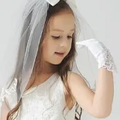 女童手套(8歲-14歲)婚宴花童喜童慶生會婚紗裙配飾蝴蝶結長手套 粉色 白色 兒童禮服 澎澎裙 花童【E-138】
