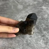 水晶簇- 黑水晶原礦 辦公室療癒微景觀 裝置擺飾