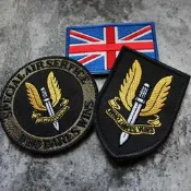 英國特種空勤團SAS徽章刺繡臂章魔術貼章Rainbow Six彩虹六號【滿300出貨】