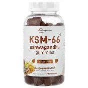 【iHerb】Micro Ingredients, KSM-66® 南非醉茄軟糖，芒果西番蓮味，120 粒軟糖