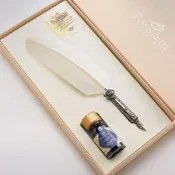 義大利 Bortoletti Ca' d'Oro SET83 羽毛筆組: 白色