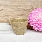 A Lu 喜羊羊陶杯/聚寶盆/禮物 美國進口陶土 原創手作 僅此一件