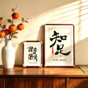 相框 裱框 木框 北歐風相框 裝飾相框 相片牆相框仿銅角相框定製6寸字畫掛牆書法畫框8寸a4灑金紙中空相框空框批發