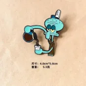 💥福選小物 | 限時特價💥8.29上新 臺灣出貨~章魚哥派大星胸針可愛卡通金屬徽章配飾男女學生書包別針飾品勳章