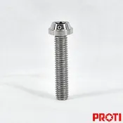 PROTI 鈦合金螺絲M6L30寬11飛碟頭Vespa傳動蓋螺絲 鈦色版 (M6L30-CCF02)