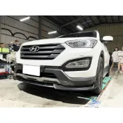 現貨 現代 SANTA FE 直上 競速版 消光黑 前下巴 前鏟 前定風翼 前擾流板 下擾流板 保險桿 改裝下巴