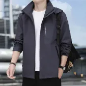 (店+)三合一衝鋒外套男款防風防水保暖外套休閒運動連帽風衣外套防寒刷毛鋪棉外套單飛行夾克外套戶外防潑水機能登山服外套大尺碼衝鋒衣