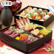 日本製 雙層分隔便當盒 糖果盒 日式便當盒 壽司 輕食便當盒 (大)