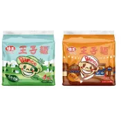 【蝦皮直營】味王 王子麵 (羅勒香椿/醬燒雞汁) 4包入 零食