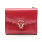 【DOKODEMO】【二手】BVLGARI(Bulgari) Serpenti RED皮革雙折皮夾 Serpenti Forever 三折皮夾 女士二手 A