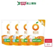 愛買線上購物 橘子工坊天然無香精制菌洗衣精補充包1500ml【愛買】