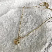 【日本直送 名牌中古包】Christian Dior 克裡斯汀‧迪奧 項鍊 金色 CD 圓形 logo vintage 古董 vhi2zs